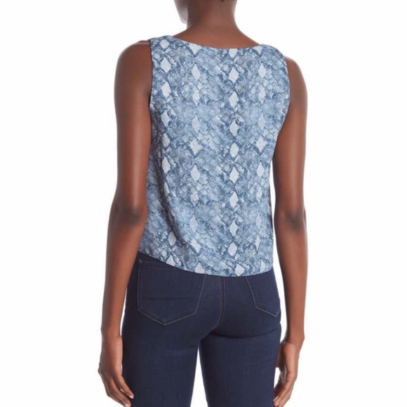 WAYF Snake Print V-Neck Tank Top Size XS - Picture 2 of 6